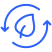 Blue Recycling Icon